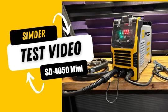 SSimder SD-4050 MiG,Stick welder Test Video @Gobbo Fabbro