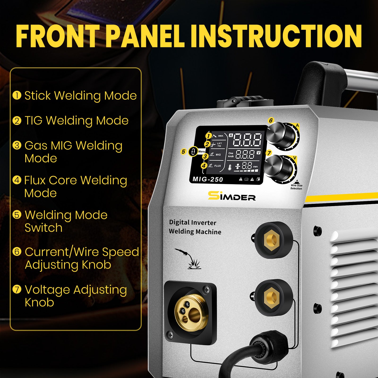 SSimder MIG-250 Multi-process  MIG Welder