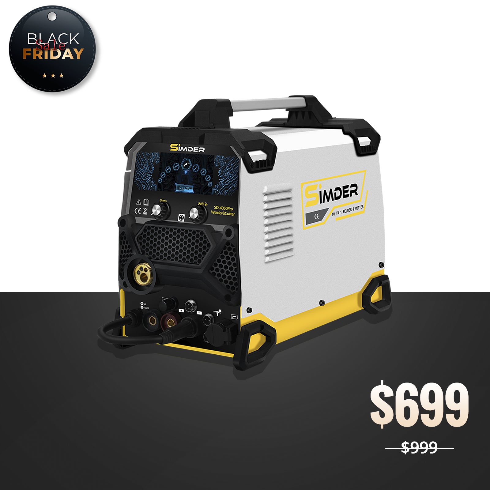 [24 Hours Flash Deal]SSimder Upgraded SD-4050Pro(2024) 10-in-1 Aluminum Welder&Cutter