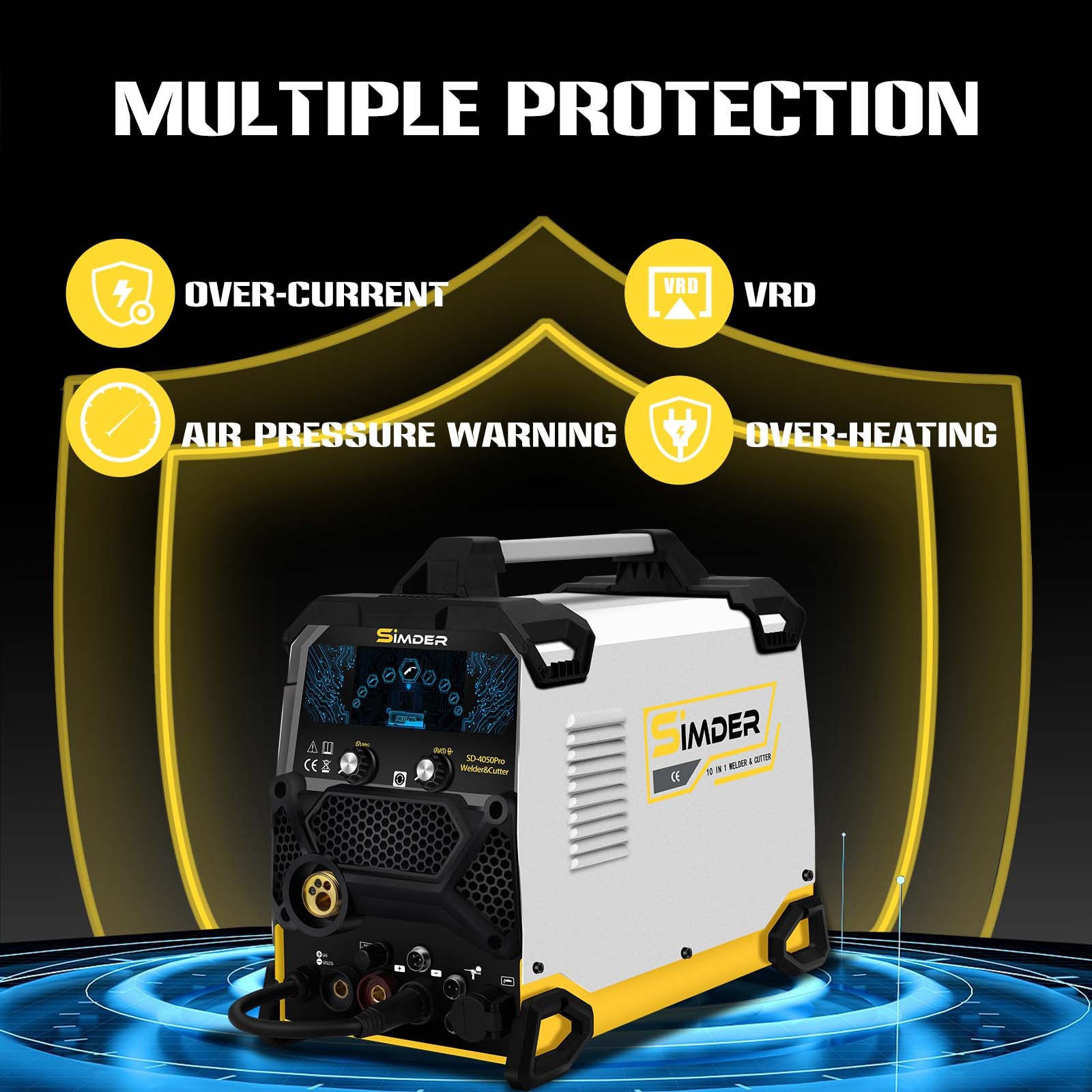 [24 Hours Flash Deal]SSimder Upgraded SD-4050Pro(2024) 10-in-1 Aluminum Welder&Cutter