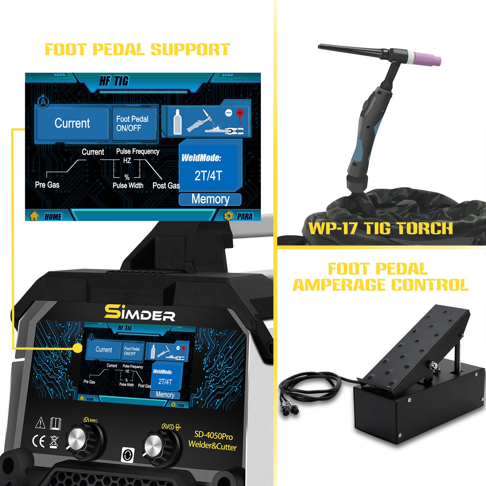 [24 Hours Flash Deal]SSimder Upgraded SD-4050Pro(2024) 10-in-1 Aluminum Welder&Cutter